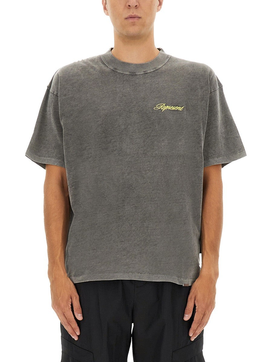 Represent Men's Script Shirt Grey
