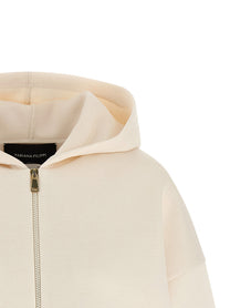 Fabiana Filippi Scuba Cashmere Hoodie Beige