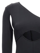 David Koma Scuba Cut Out One Length Bodysuit Black, view 3