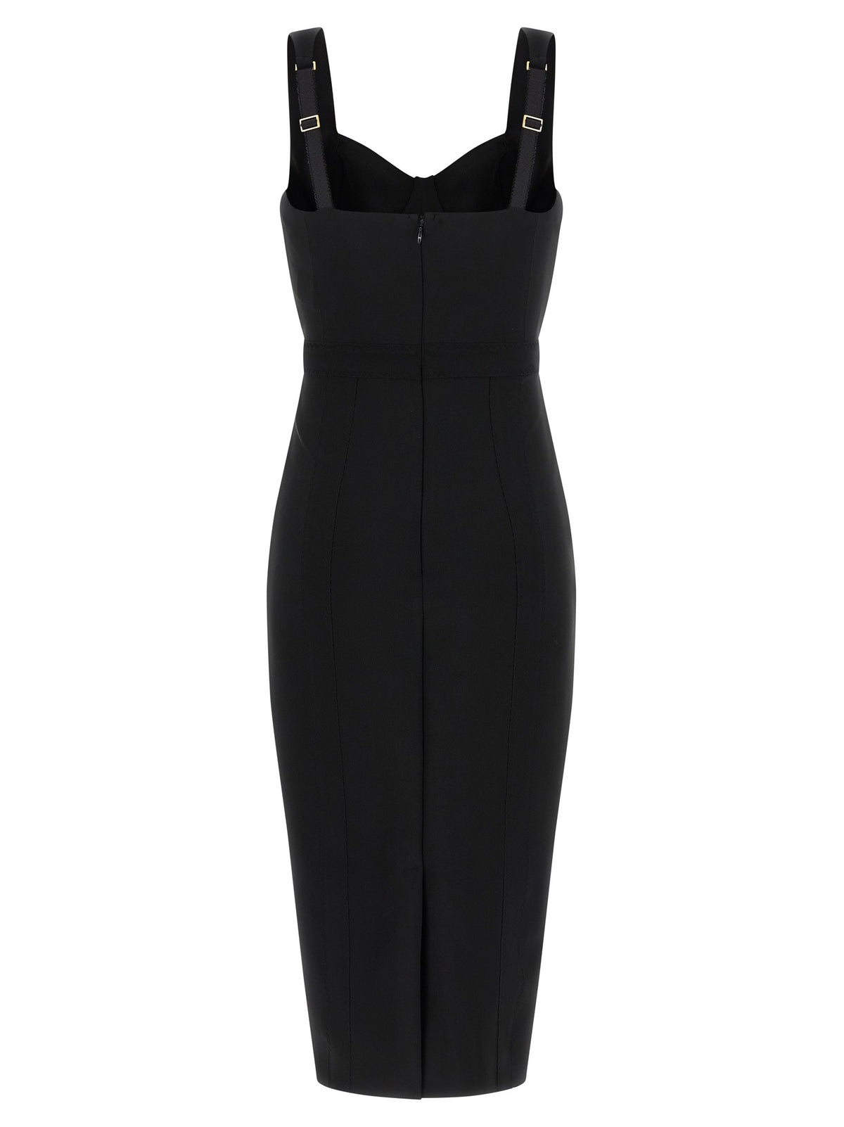 Elisabetta Franchi Scuba Dress Black, view 2