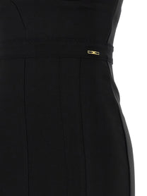 Elisabetta Franchi Scuba Dress Black