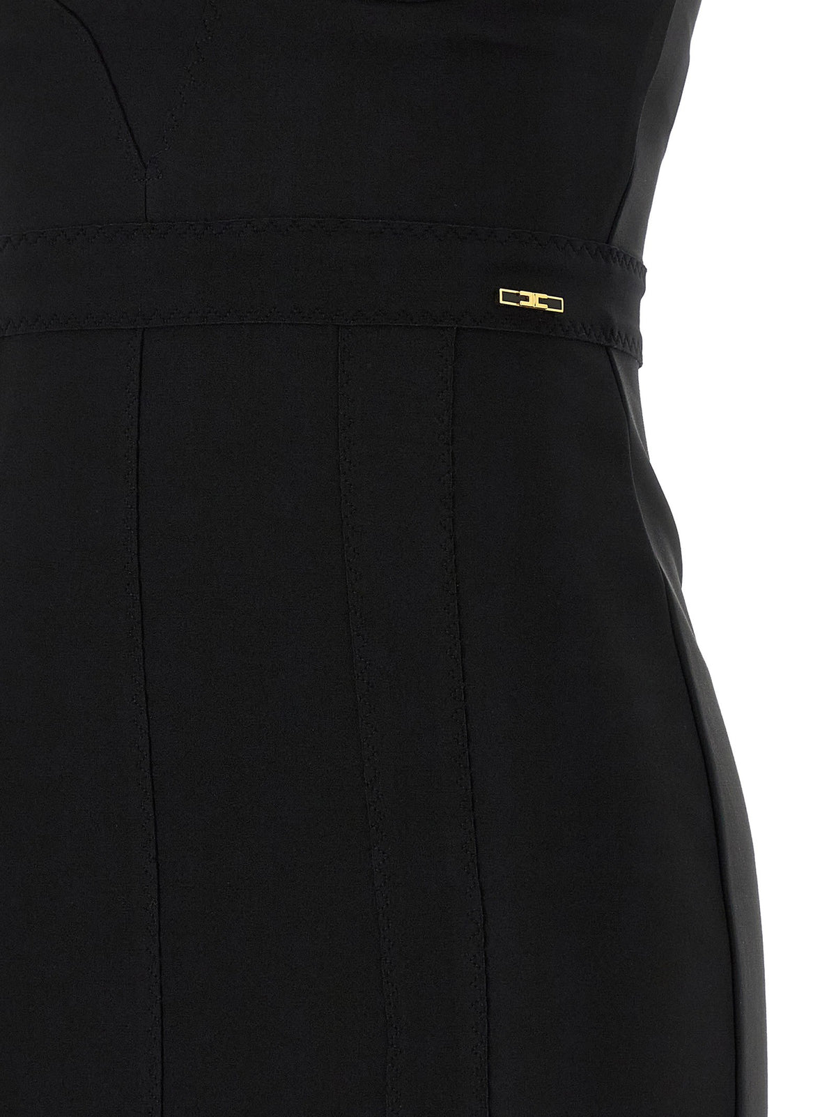 Elisabetta Franchi Scuba Dress Black, view 4