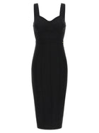 Elisabetta Franchi Scuba Dress Black