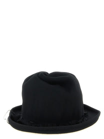Yohji Yamamoto Sculptural Crown Hat Black