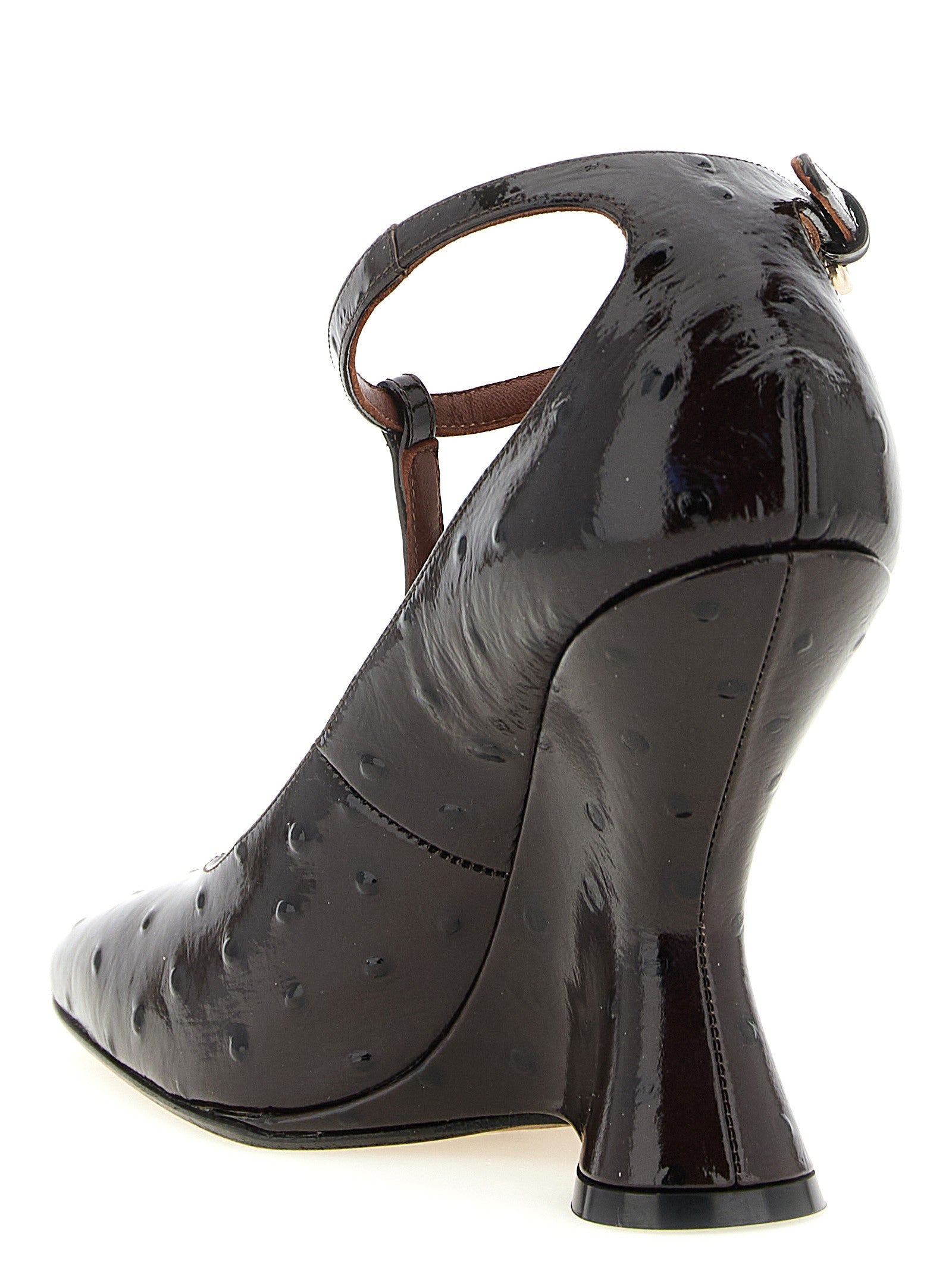 Dries Van Noten Sculptural Heel Pumps Red