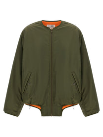 MM6 Maison Margiela Sculptural Hem Jacket Green