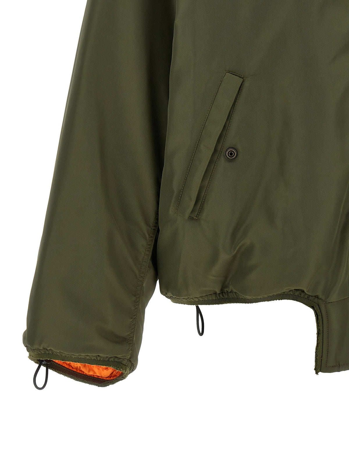 MM6 Maison Margiela Sculptural Hem Jacket Green