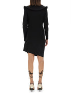 Magda Butrym Women's Sculptural Mini Dress Black, view 4