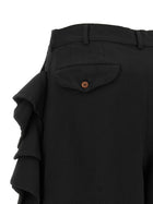 Comme Des Garcons Black Sculptural Ruffle Bermuda Shorts Black, view 4