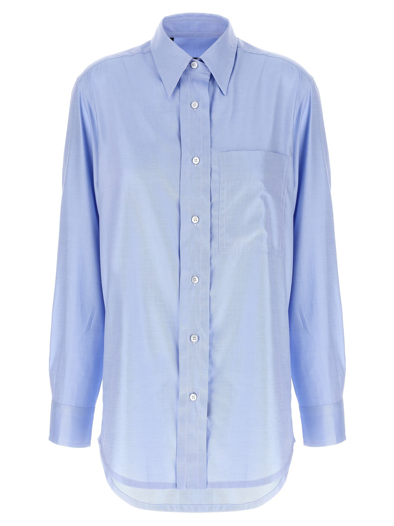Brioni Sea Island Cotton Shirt Blue