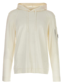 C.P. Company Sea Island Hoodie White