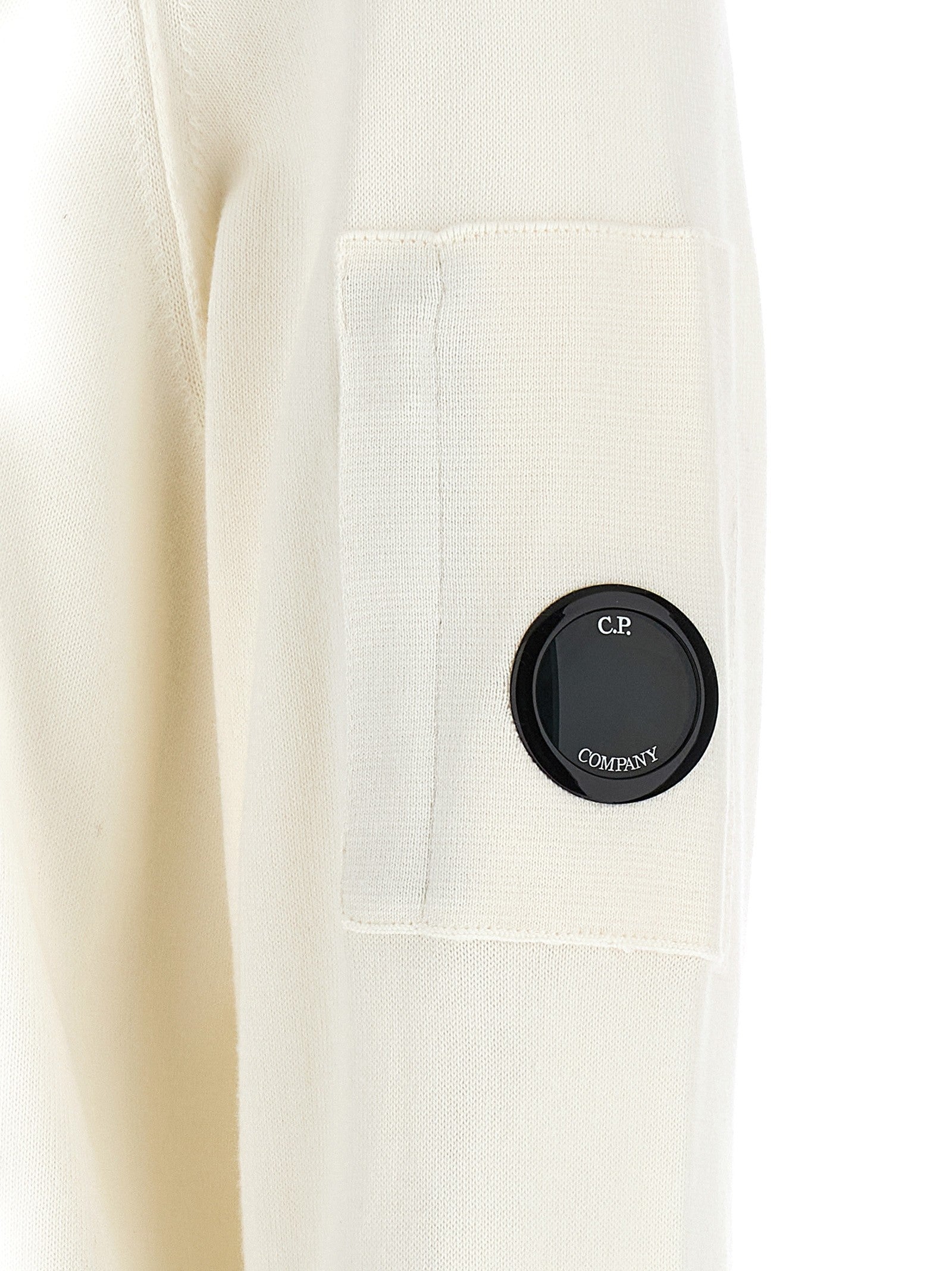 C.P. Company Sea Island Hoodie White