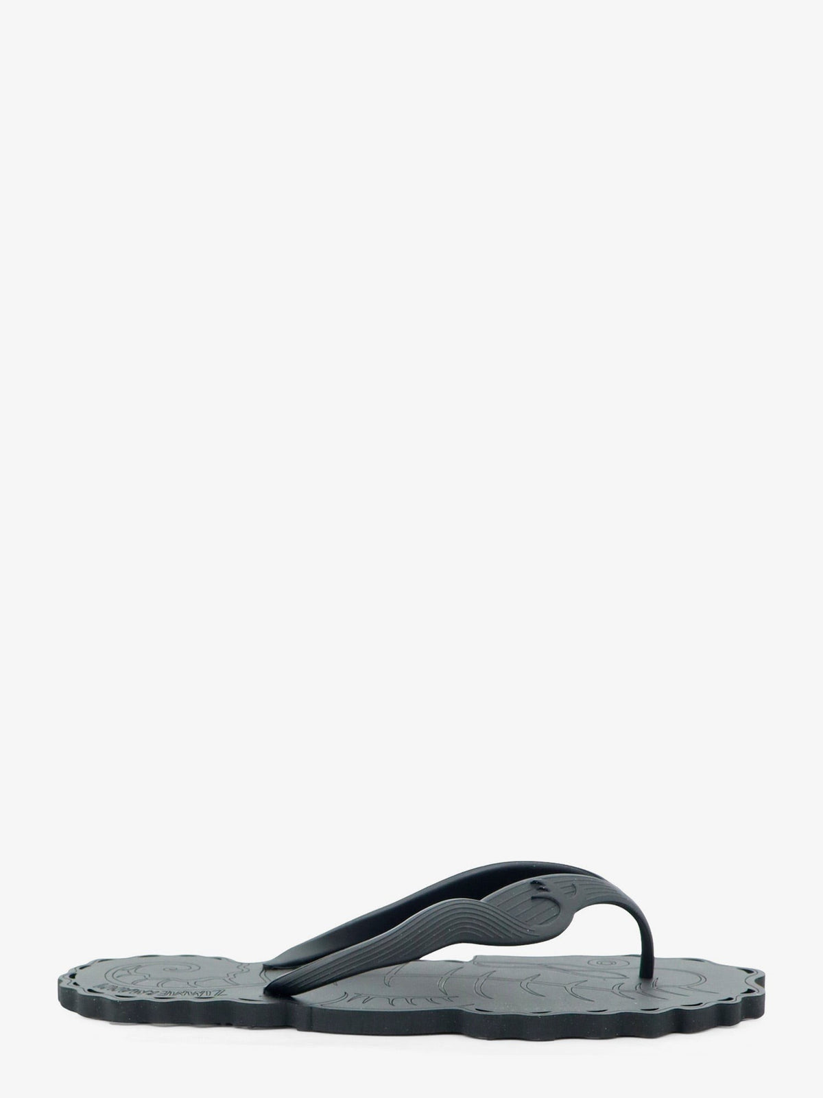Zimmermann Women's Seafoam Thong Rubber Sandals Black