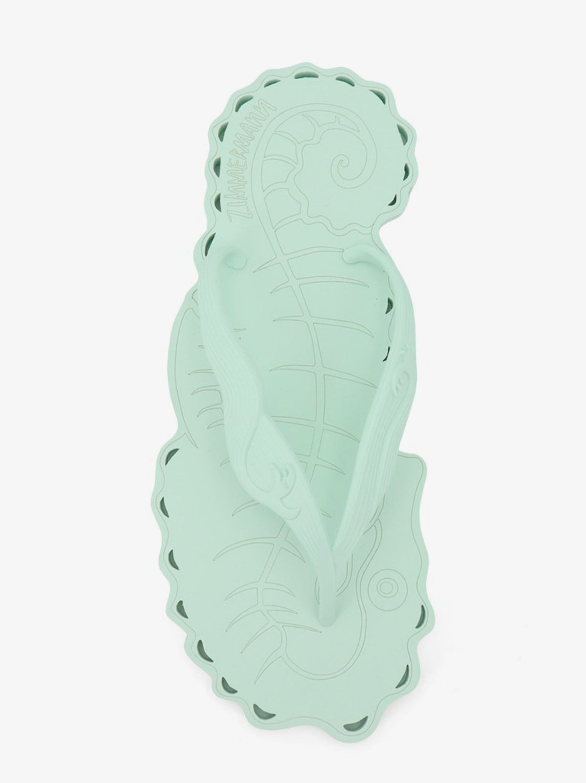 Zimmermann Women's Seafoam Thong Rubber Sandals Green, view 5