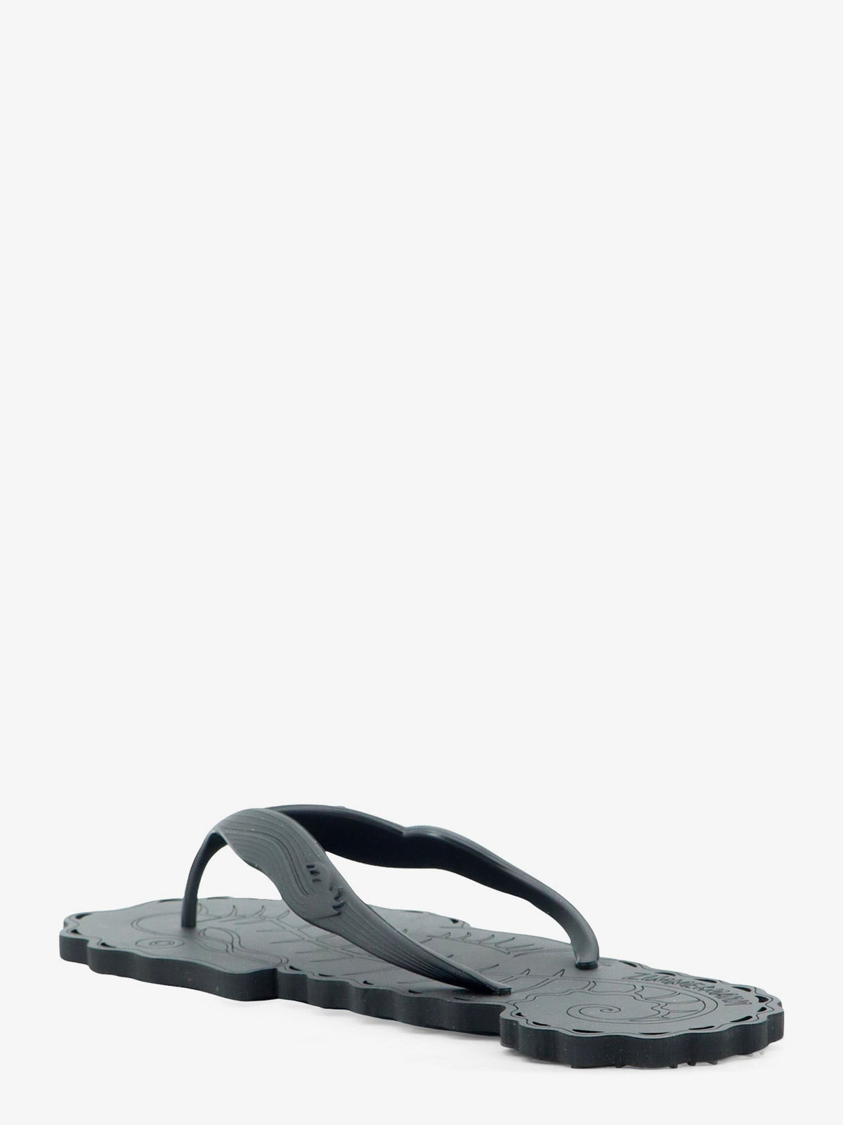 Zimmermann Women's Seafoam Thong Rubber Sandals Black, view 3