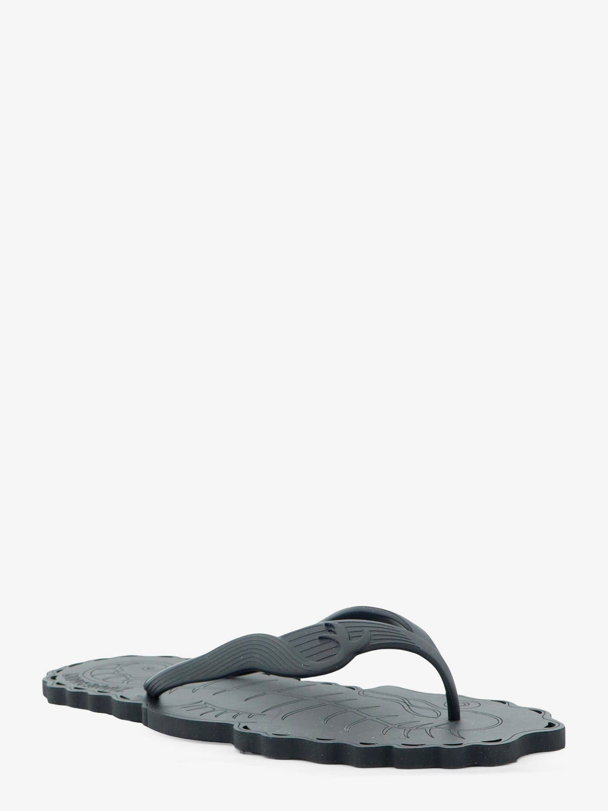 Zimmermann Women's Seafoam Thong Rubber Sandals Black, view 2
