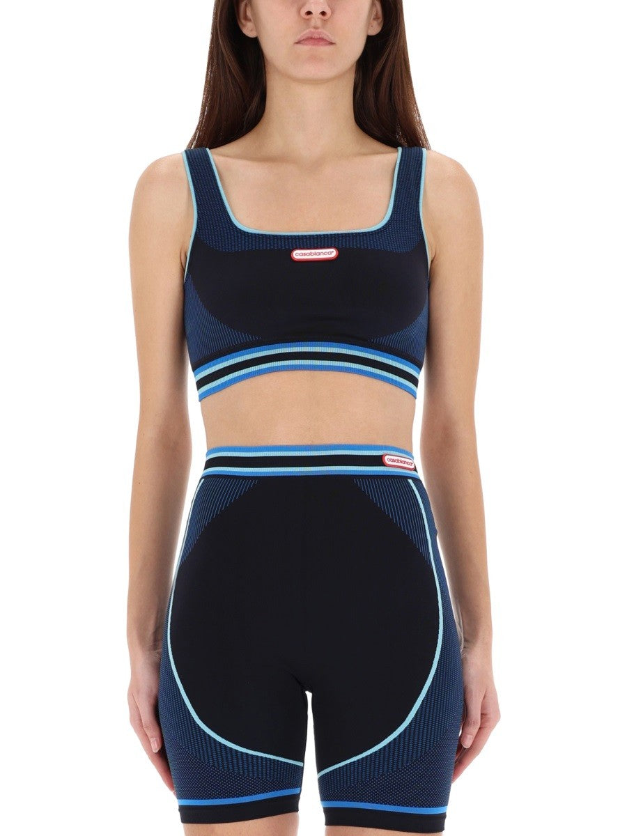 Casablanca Women's Seamless Bralette Blue