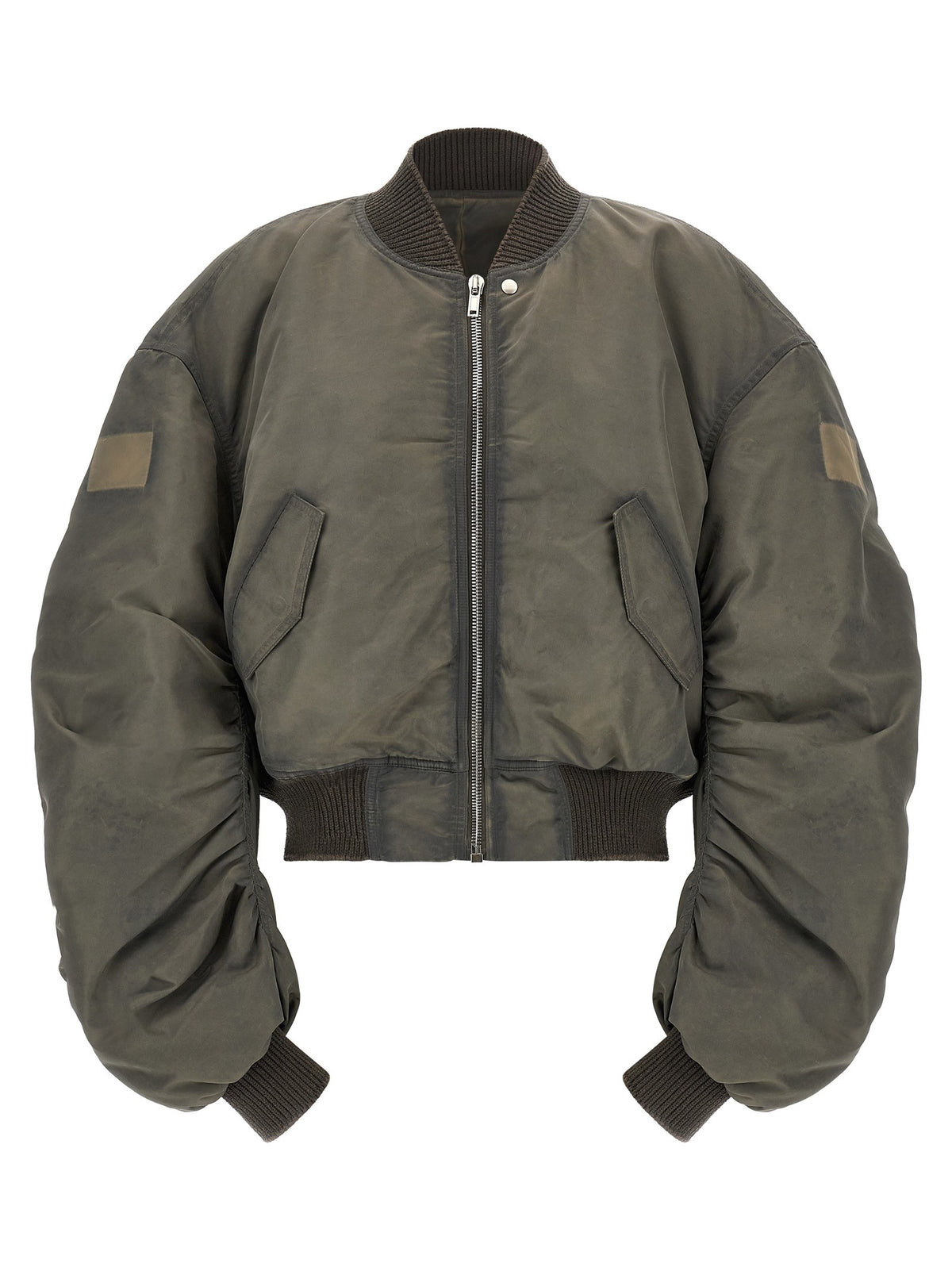 Rick Owens Secchia Flight Bomber Jacket Grey