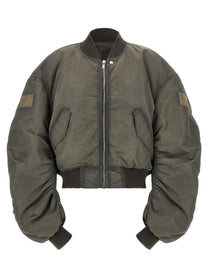 Rick Owens Secchia Flight Bomber Jacket Grey