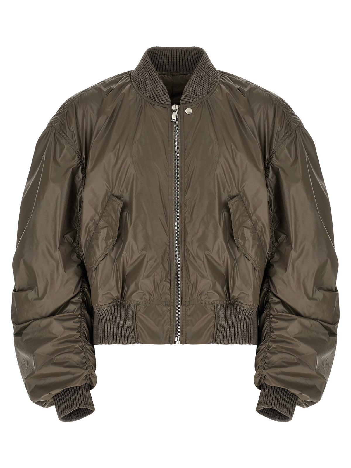 Rick Owens Secchia Flight Bomber Jacket Grey
