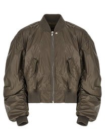 Rick Owens Secchia Flight Bomber Jacket Grey