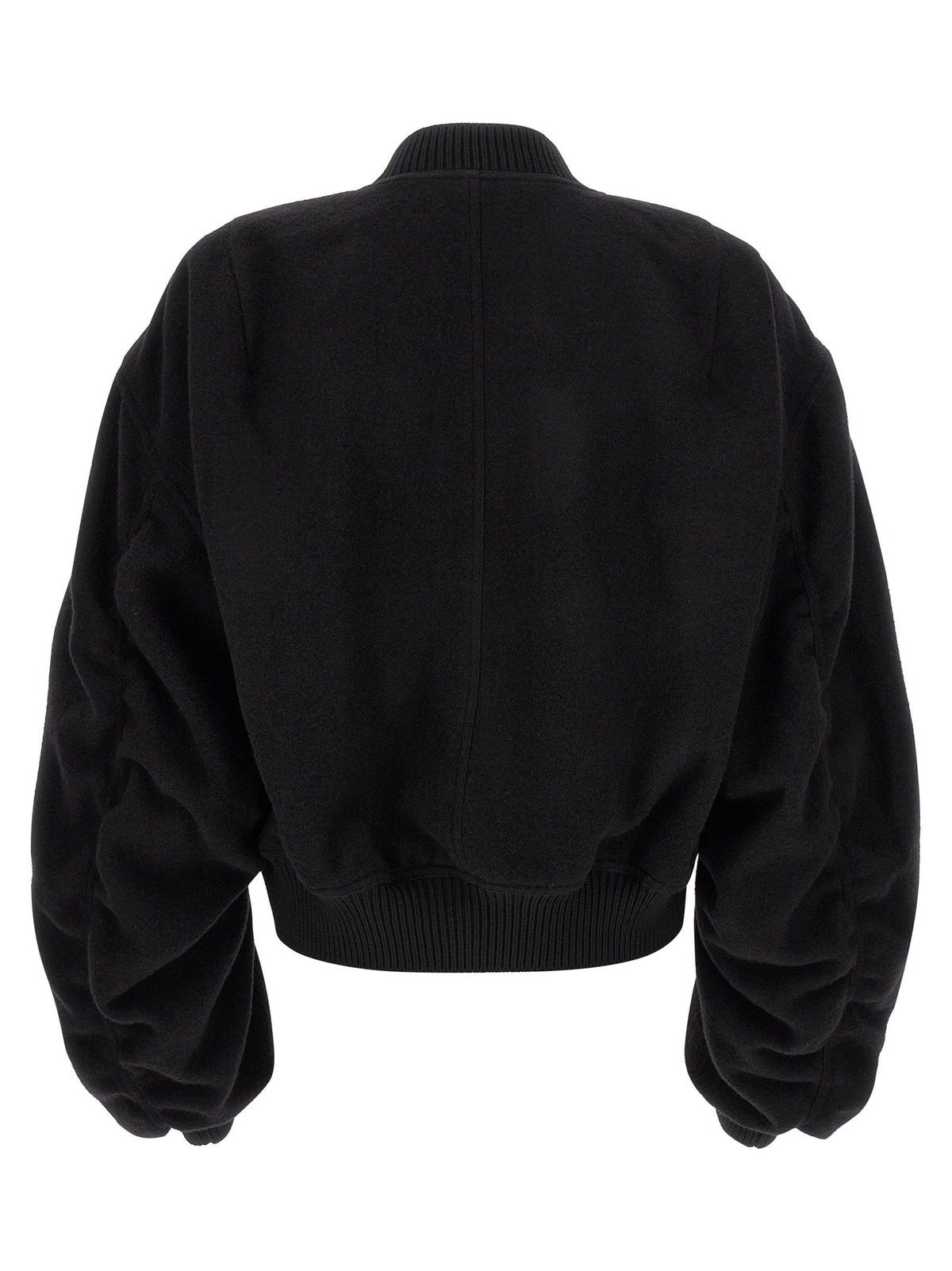 Rick Owens Secchia Flight Bomber Jacket Black, view 2