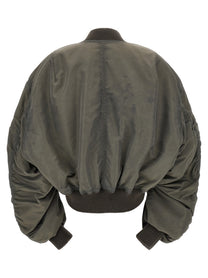 Rick Owens Secchia Flight Bomber Jacket Grey, view 2