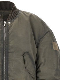 Rick Owens Secchia Flight Bomber Jacket Grey, view 3
