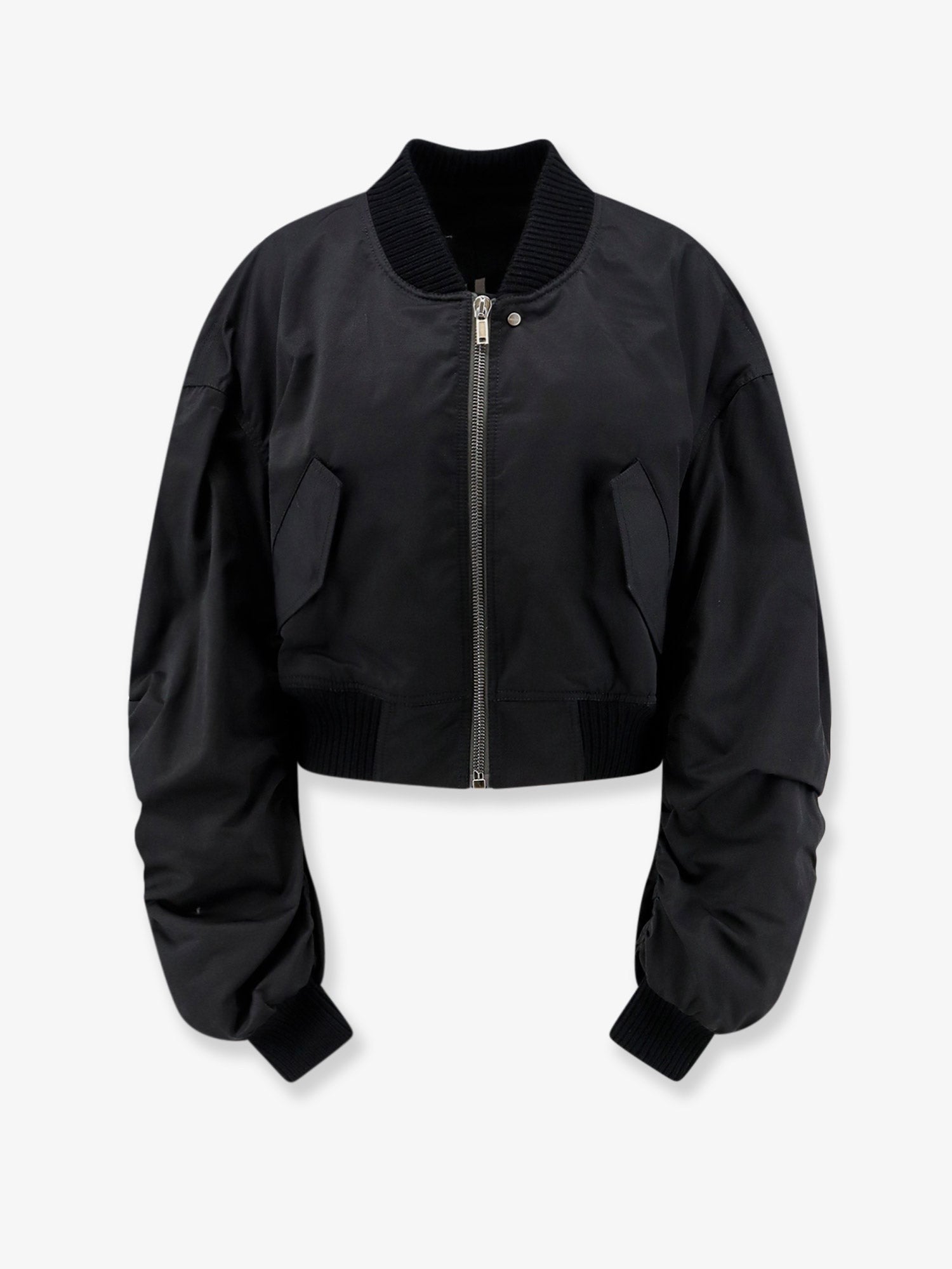 Rick Owens Women's Secchia Nylon and Cotton Blend Crop Jacket Black
