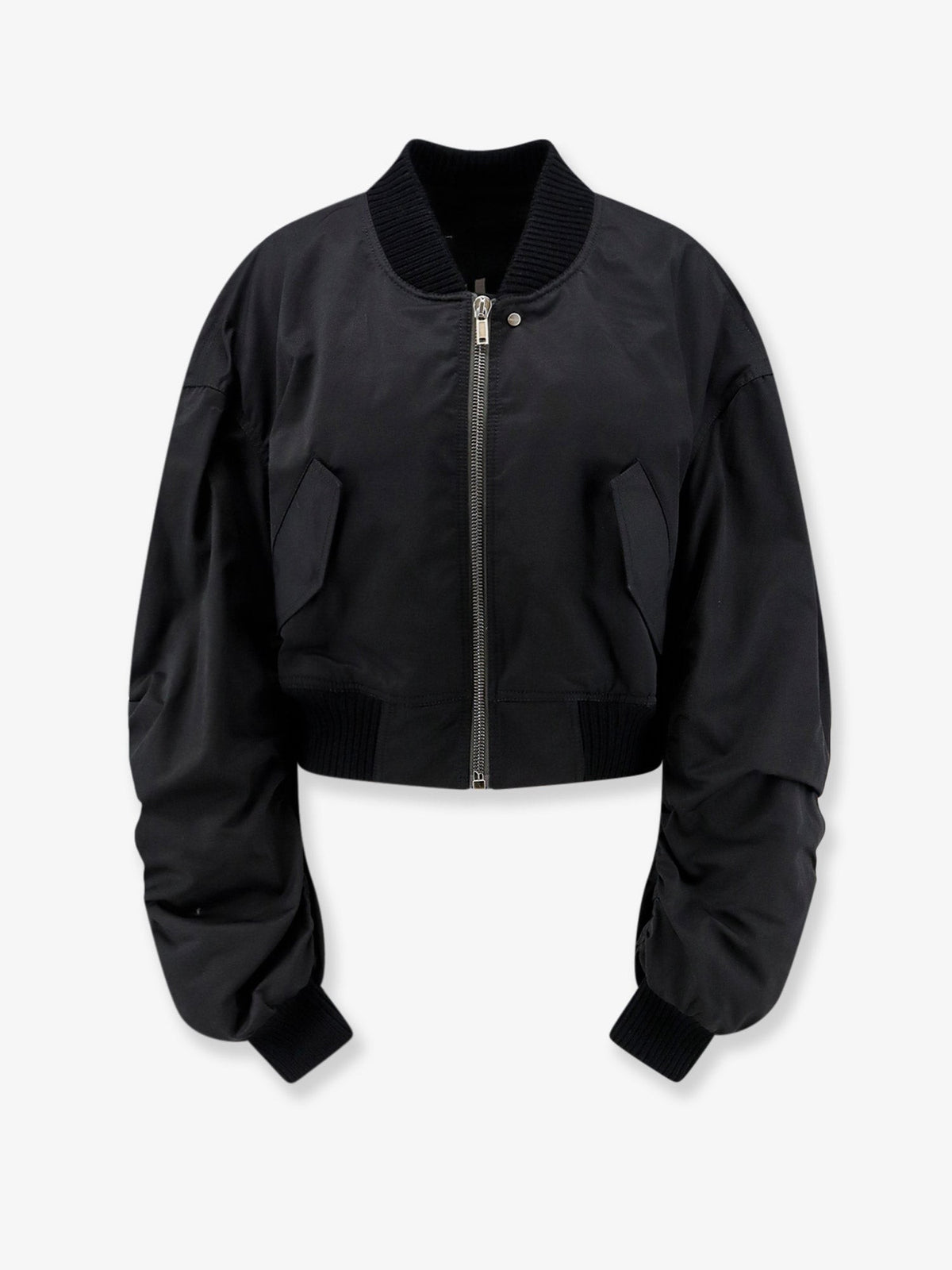 Rick Owens Women's Secchia Nylon and Cotton Blend Crop Jacket Black