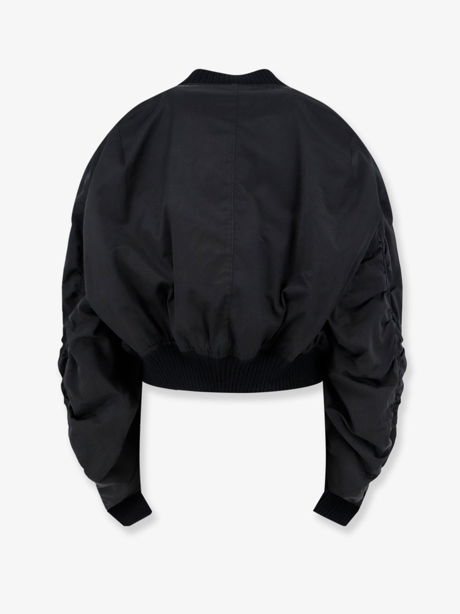 Rick Owens Women's Secchia Nylon and Cotton Blend Crop Jacket Black