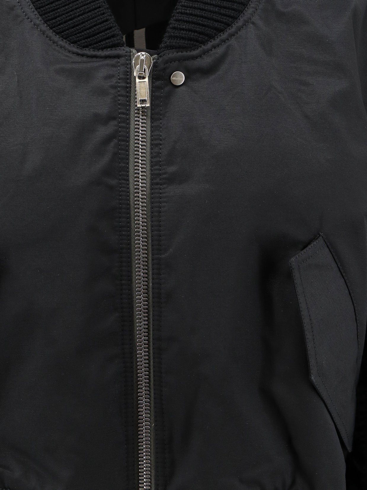 Rick Owens Women's Secchia Nylon and Cotton Blend Crop Jacket Black