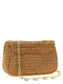 SELF PORTRAIT - SELF PORTRAIT - ’Raffia bow charm’ shoulder bag - Women’s Bags