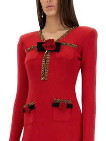 SELF-PORTRAIT - Self Portrait Textured Knit Mini Dress - Woman-&gt;Clothing-&gt;Dresses