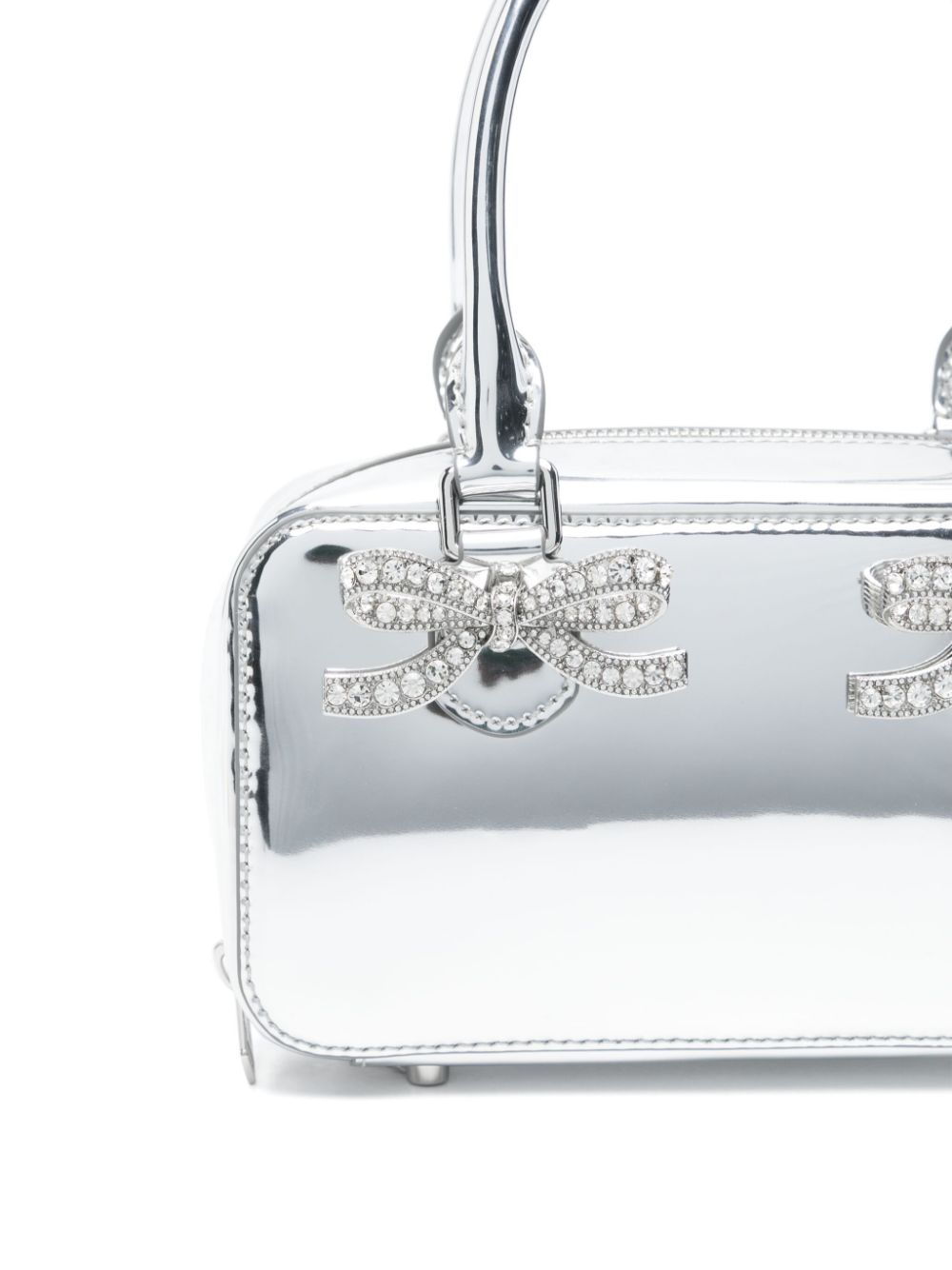 Self-Portrait - Self-Portrait mini leather tote bag - Clutches