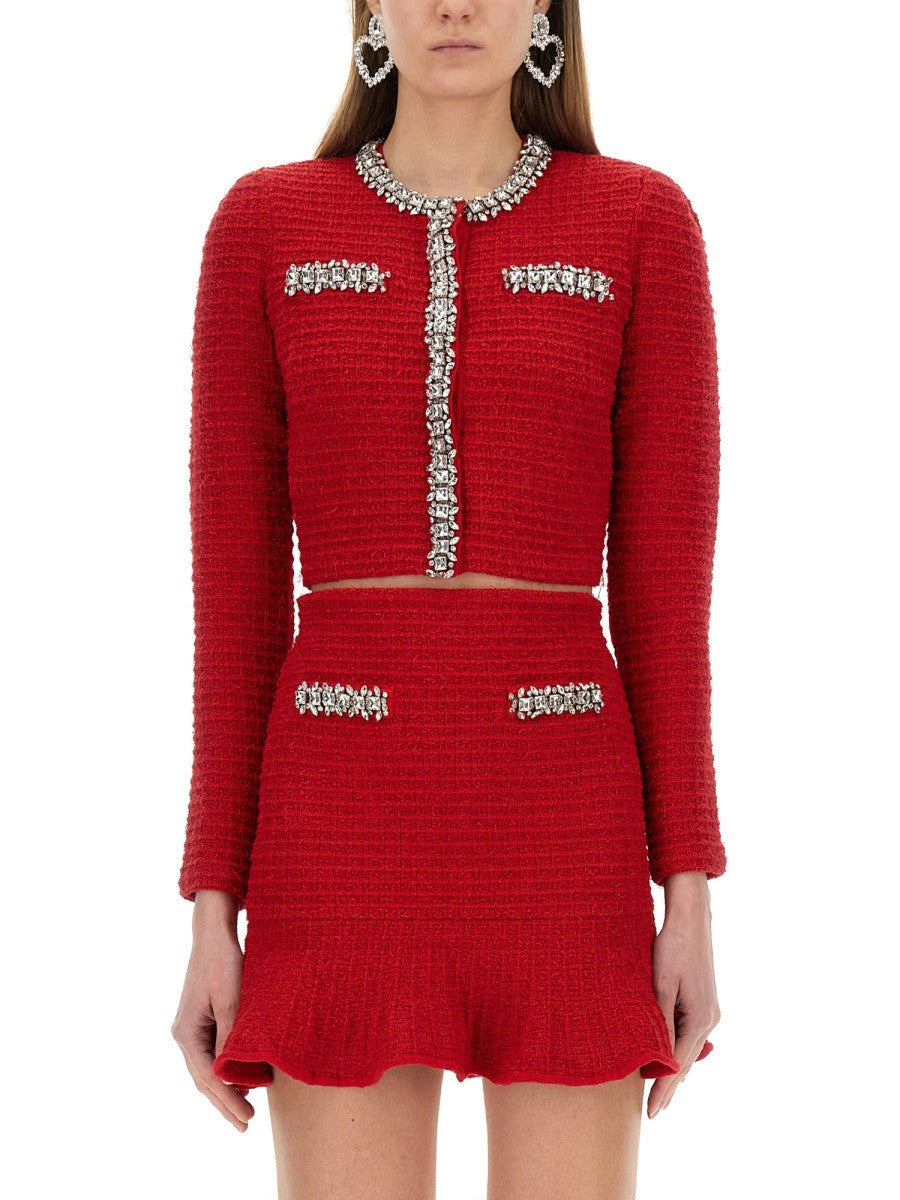 SELF-PORTRAIT - Self Portrait Textured Knit Cardigan - Woman-&gt;Clothing-&gt;Jackets