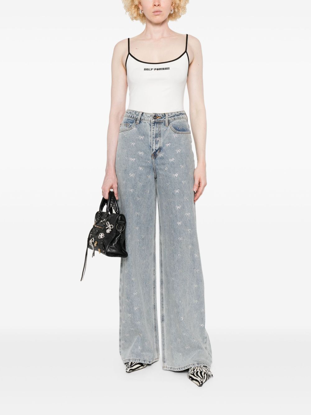 Self-Portrait - Self-portrait Jeans Clear Blue - Jeans