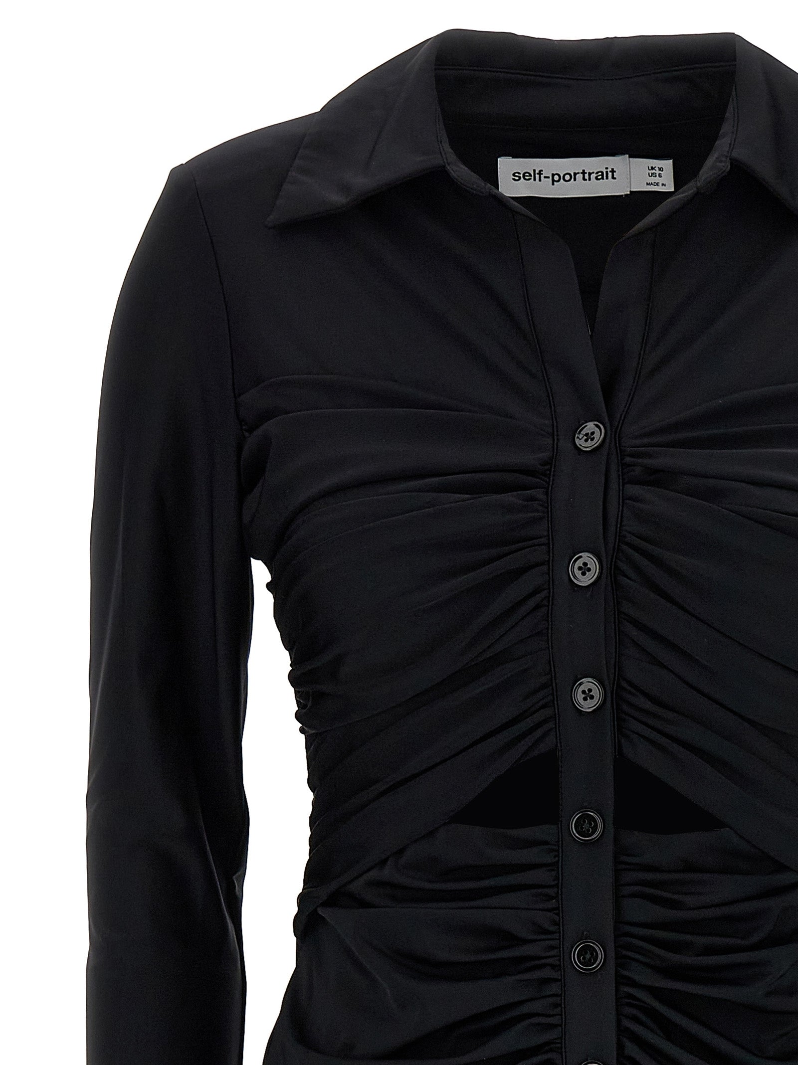 SELF PORTRAIT - SELF PORTRAIT - ’Black Jersey Cut Out Midi’ dress - Women’s Clothing