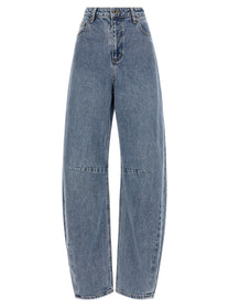 SELF PORTRAIT - SELF PORTRAIT - ’Blue Barrel Leg’ jeans - Women’s Bottoms