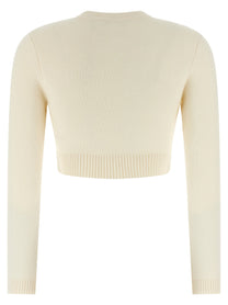SELF PORTRAIT - SELF PORTRAIT - ’Cream Wool’ cardigan - Women’s Knitwear
