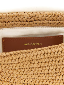 SELF PORTRAIT - SELF PORTRAIT - ’Raffia bow charm’ shoulder bag - Women’s Bags