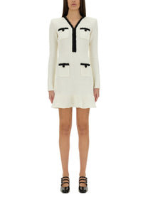 SELF-PORTRAIT - Self Portrait Beaded Knit Mini Dress - Woman-&gt;Clothing-&gt;Dresses