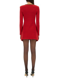 SELF-PORTRAIT - Self Portrait Textured Knit Mini Dress - Woman-&gt;Clothing-&gt;Dresses