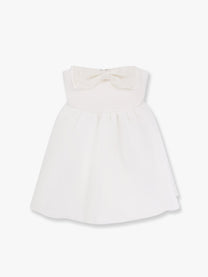 SELF PORTRAIT - Self Portrait Taffeta Décolleté Dress With Bow - Woman-&gt;Clothing-&gt;Dresses