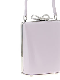 SELF PORTRAIT - SELF PORTRAIT - ’Lilac leather mini bow’ handbag - Women’s Bags