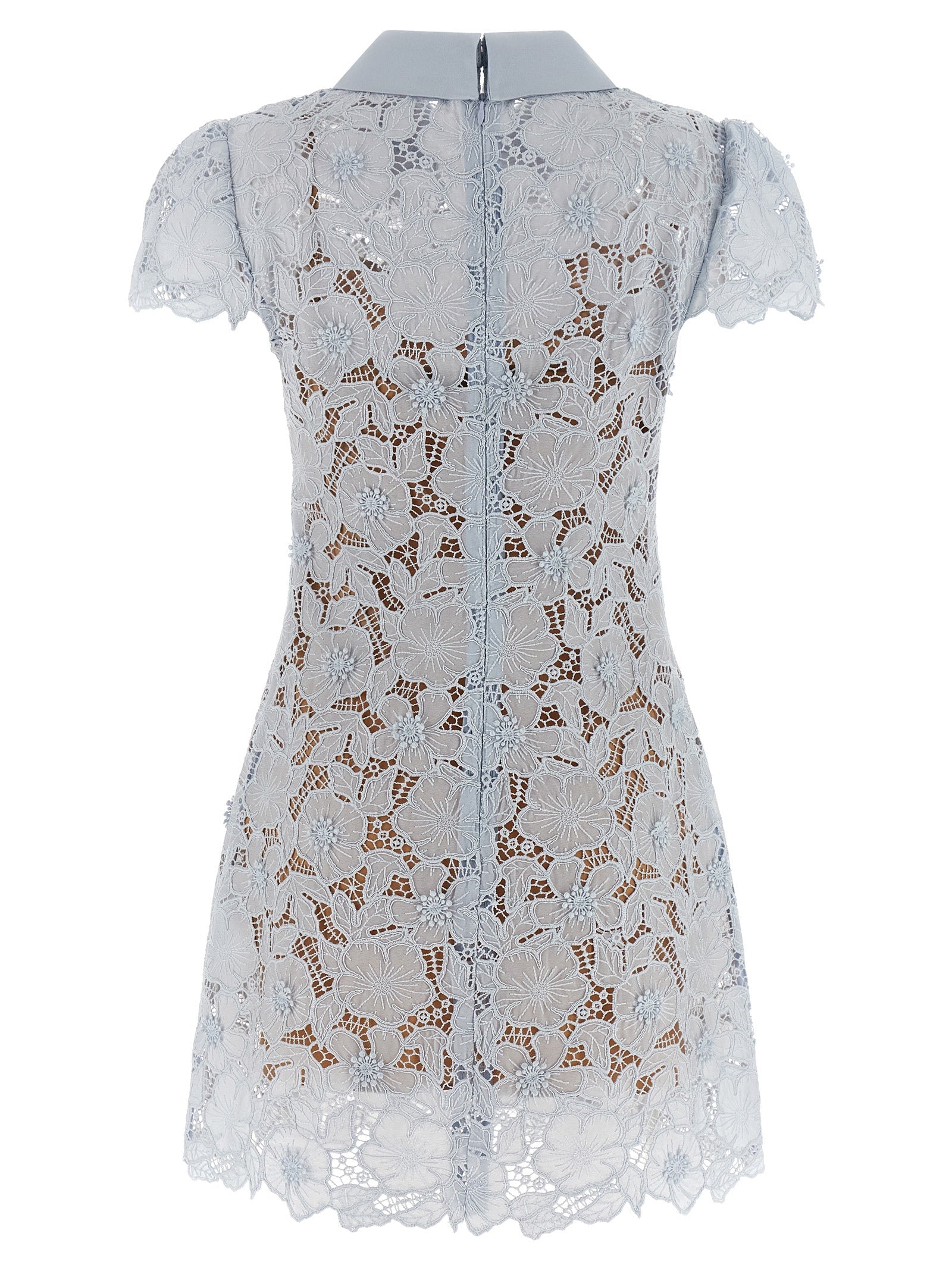 SELF PORTRAIT - SELF PORTRAIT - ’Blue Guipure Lace Mini’ dress - Women’s Clothing