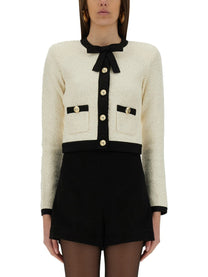 SELF-PORTRAIT - Self Portrait Cardigan With Bow And Sequins - Woman-&gt;Clothing-&gt;Jackets