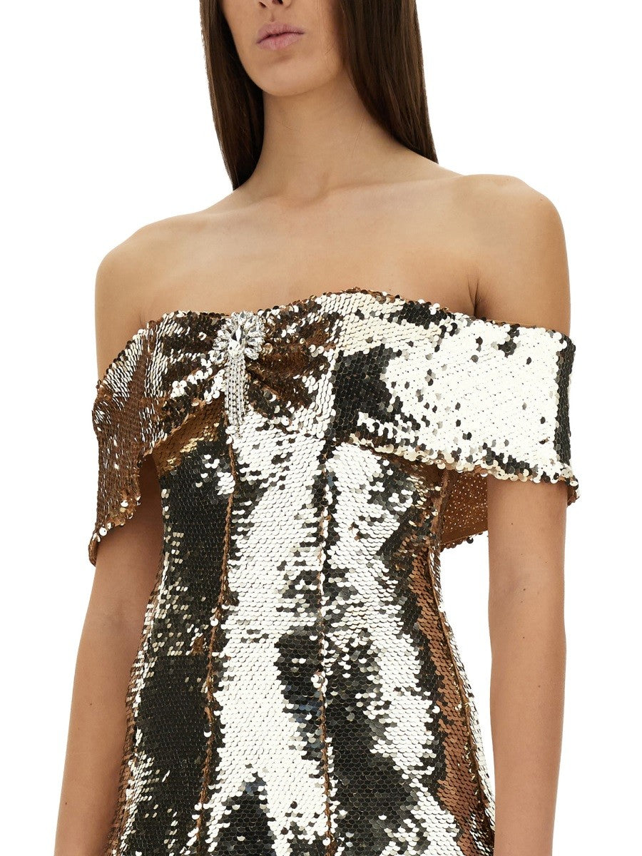 SELF-PORTRAIT - Self Portrait Mini Dress With Sequins - Woman-&gt;Clothing-&gt;Dresses