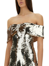 SELF-PORTRAIT - Self Portrait Mini Dress With Sequins - Woman-&gt;Clothing-&gt;Dresses