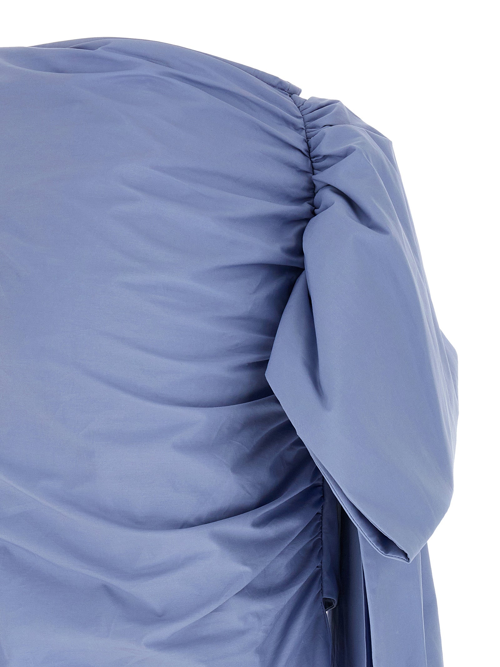 SELF PORTRAIT - SELF PORTRAIT - ’Blue Cotton Tie Side Mini’ skirt - Women’s Bottoms